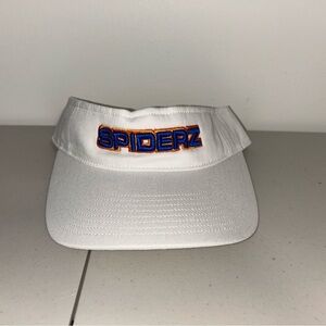 Spiderz Softball Visor Women’s One Size White Orange Blue Adjustable